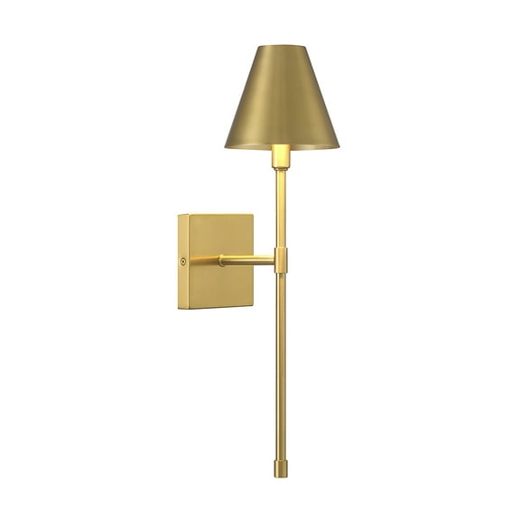 Warm Brass One Light Wall Sconce from the Jefferson Collection