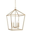 thumbnail image 1 of Warm Brass Six Light Pendant from the Townsend Collection, 1 of 5