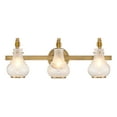 thumbnail image 1 of Warm Brass Three Light Bathroom Vanity from the Adams Collection, 1 of 5