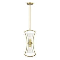 Warm Brass Two Light Pendant from the Bennington Collection