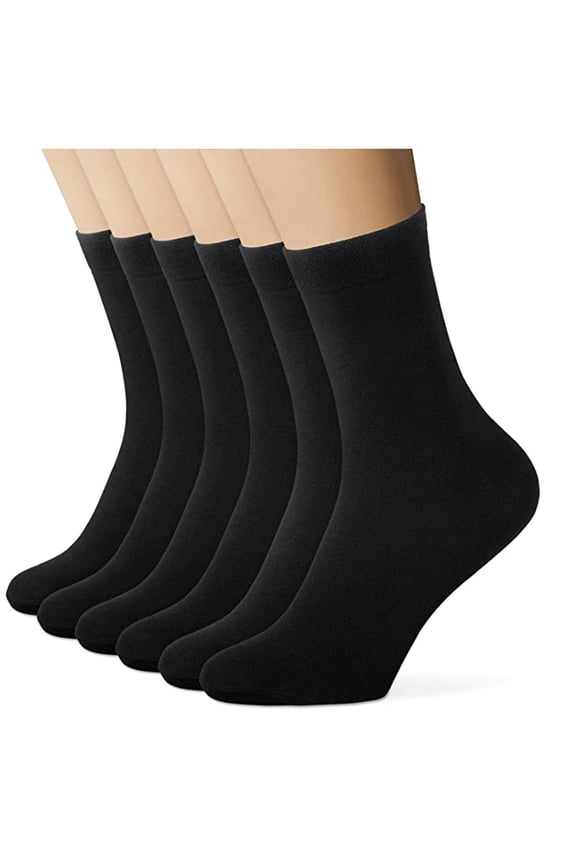 Warm Business Crew Socks, Solid Color Leisure Long Socks, Unisex Sports Hosiery, Durable Skin Friendly Elastic Socks for Office Wear Outdoor Activity Four Seasons Universal Foot Wear,Black
