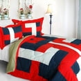 thumbnail image 1 of Warm Cabin Quilted Patchwork Down Alternative Comforter Set-Queen, 1 of 2