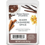 Warm Leathered Amber Scented Wax Melts, Better Homes & Gardens, 2.5 oz (1-Pack)