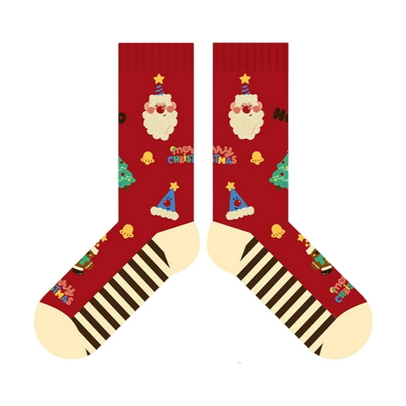 Warm Christmas Holiday Socks for Women Men Winter Cotton Footwear Elastic Ankle Socks Hosiery For Indoor Outdoor Use