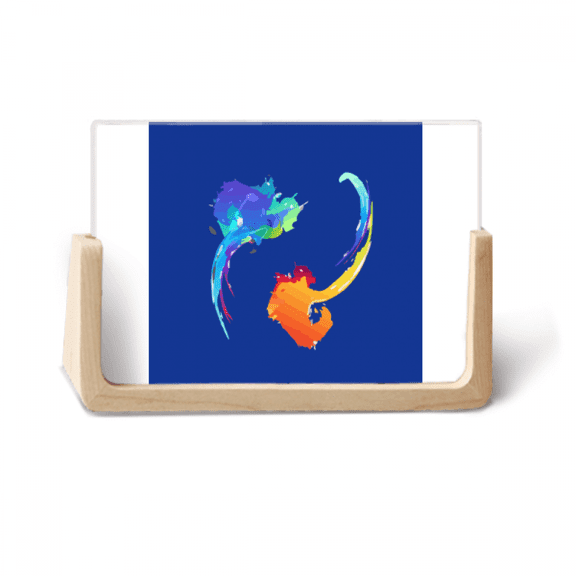 Warm Color Celebration Color Art Photo Wooden Photo Frame Tabletop Display