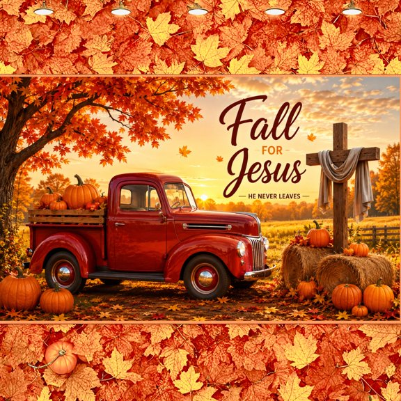 Warm Color Hello Fall Banner Rustic Harvest Backdrop Pumpkin Decor Scarecrow Design Fall Festival Background for Fall Party Harvest Festival Farmhouse Decoration