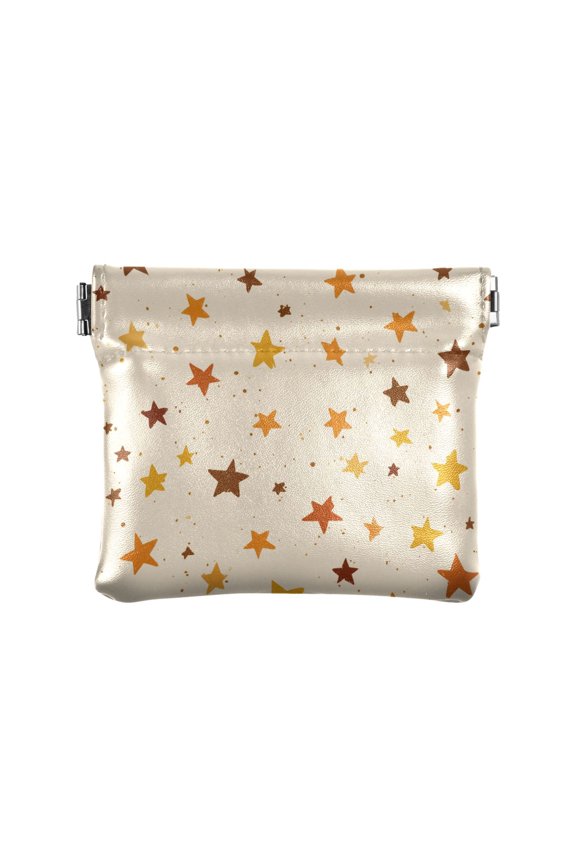 Warm Color Stars Women's Coin Purses Change Pouches Wallets Makeup Bags Portable Jewelry Bags Cosmetic Accessories