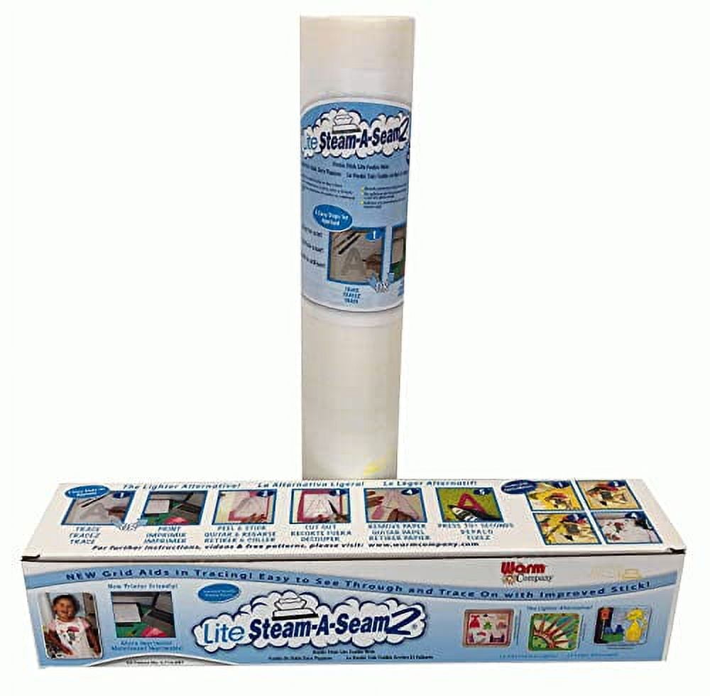 The Warm Company Lite Steam - A - Seam 2 Double Stick Fusible Web - 24 x 25 yd Bolt - Interfacing & Stabilizers - Sewing Supplies