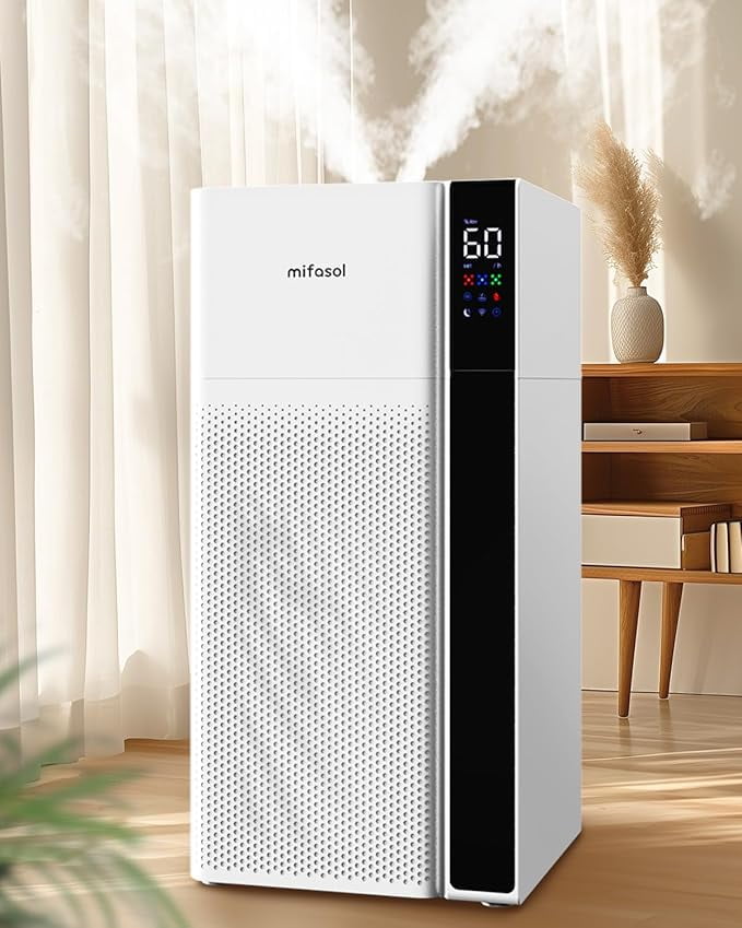 5.3 Gallon White Warm and Cool Mist Humidifier with Digital Display
