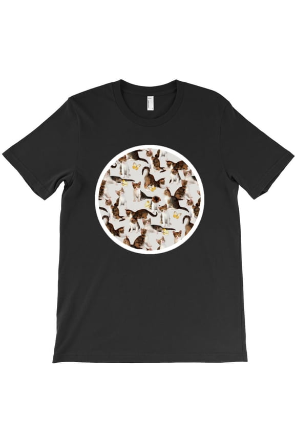Warm Coral Maximalist Leopard Print Funny Floral Holiday Graphic T-Shirt - Makes a Great Gift G10299, Up to 5XL