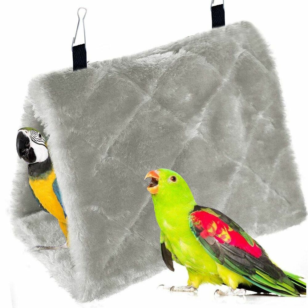 "Warm Cosy Hanging Sleeping Bed Hut Tent Parrots Pet Birds Plush Bird Cave Cage