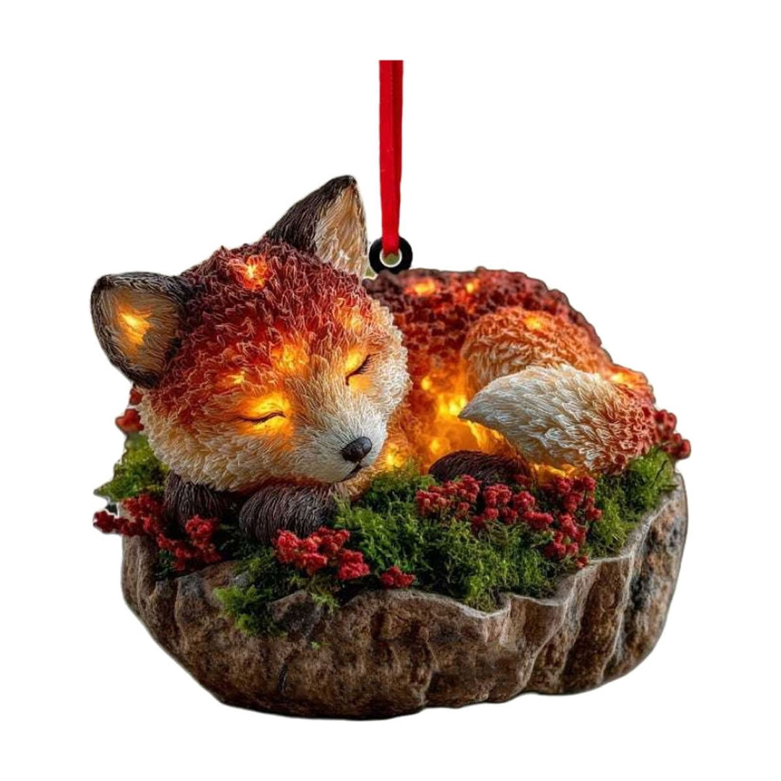 Taicans ‌Warm & Cozy forest Animal Christmas Ornament - Acrylic Fox