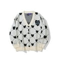 thumbnail image 1 of Warm Cream Hooded Cardigan Sweater Women's New Autumn/winter Day Tie Vintage Zipper Coat Knitted Cardigan Oversized, 1 of 5