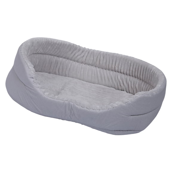Warm Cuddle Pet Bed for Home and Travel Half Enclosed Design Antislip Resting Bed Machine Washable Large Breeds Bed