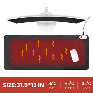 Heated Desk Pad with Touch Control and 3 Speed for
