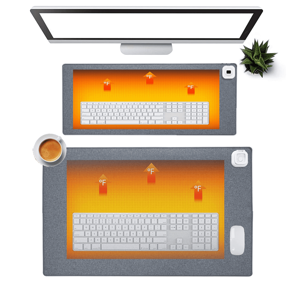 Warm Desk Pad Heated Mouse Pad Office Heated Desk Mat Waterproof Soft  Winter Mat