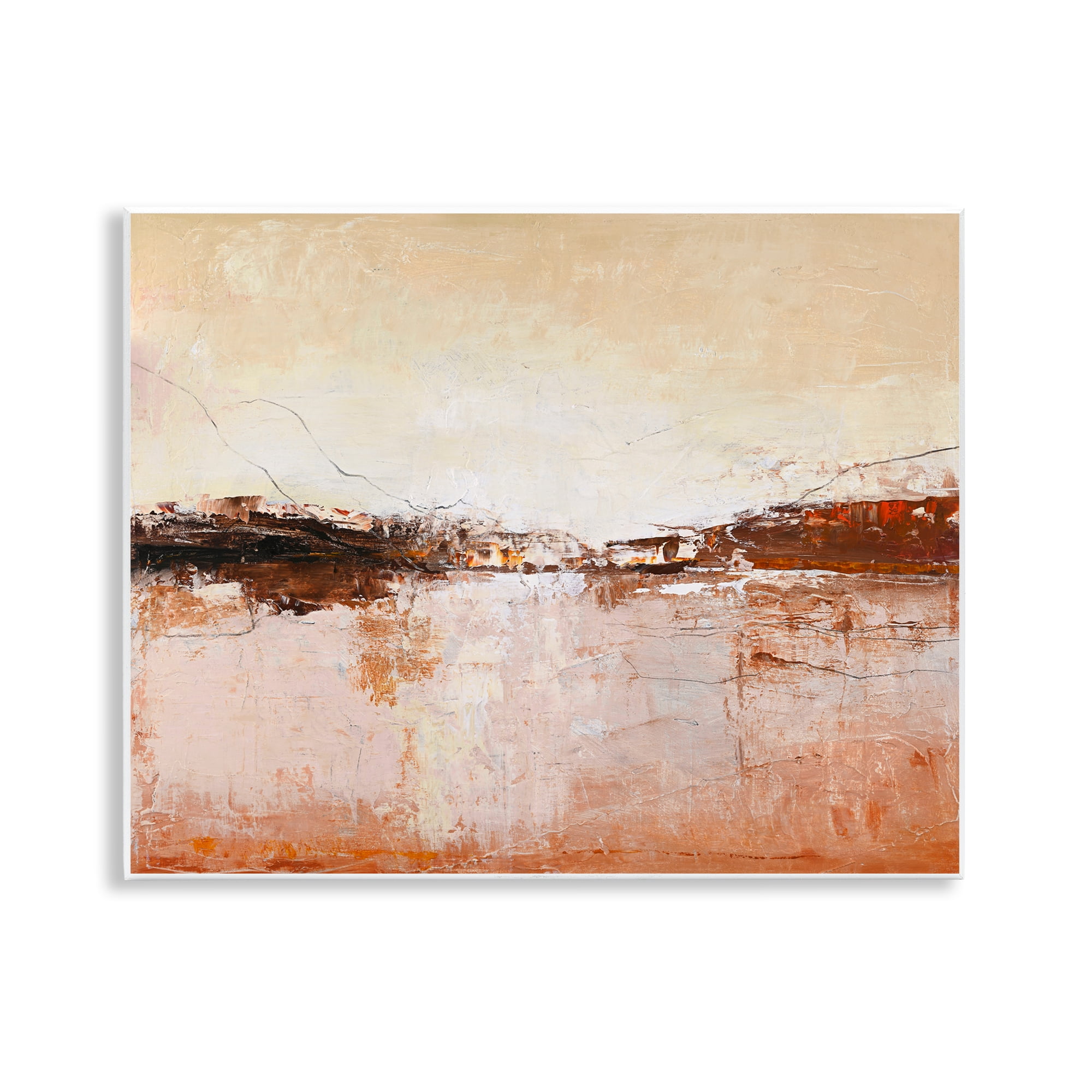 Warm Distressed Horizon Wall Plaque Art, design by Design Fabrikken