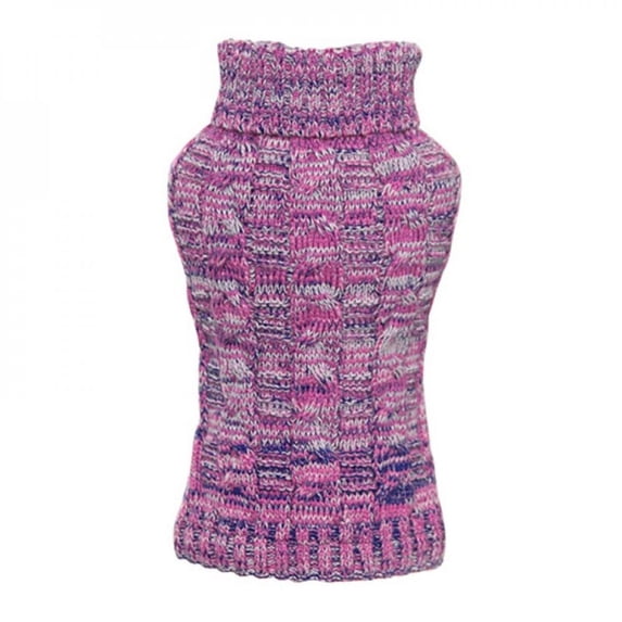 Warm Dog Cat Sweater Clothing Winter Turtleneck Knitted Pet Cat Puppy Clothes Costume for Small Dogs Cats Chihuahua Outfit Vest