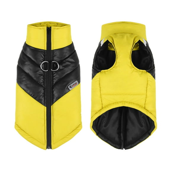 Warm Dog Coat with Harness, Turtleneck Winter Cold Weather Dog Jacket Vest Reflective Pet Apparel Waterproof Windpoof Dog Snow Suit for Medium and Large Dogs