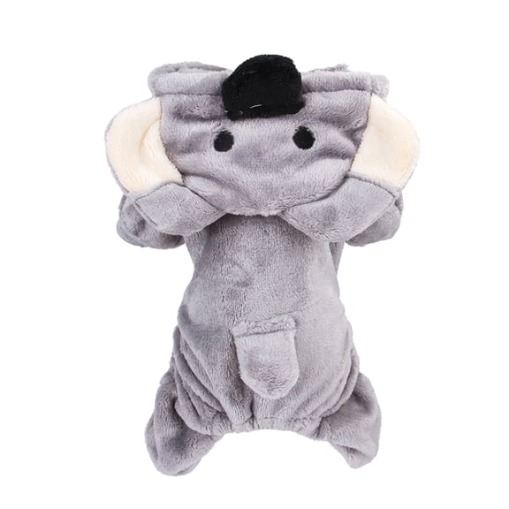 Warm Dog Jumpsuit, Koala Design Fleece Four-Legged Clothes for Small Medium Dogs, Winter Pet Costume