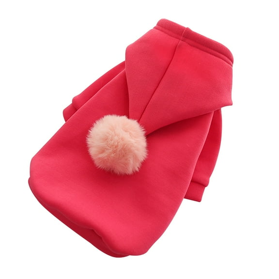 Warm Dog Sweater with Hood - Cozy -Lined Dog Clothes for Cold Weather, Small/Medium Dog Hoodie for Chihuahua, French Bulldog & Cats