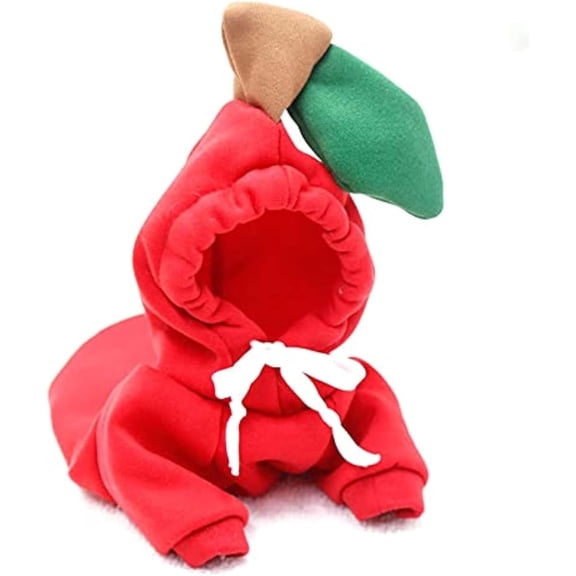 Warm Dog Winter Clothes Cute Fruit Dog Coat Hoodies Fleece Pet Dogs Costume Jacket for French Bulldog Chihuahua
