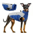 thumbnail image 1 of Warm Dog Winter Coat,Dog Cold Weather Coats Windproof Reflective Turtleneck Dog Fleece Vest with Harness, 1 of 6