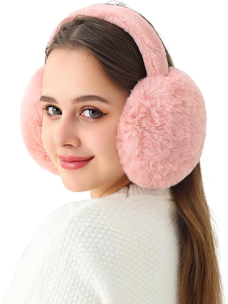 Faux Fur Adjustable Earmuffs Winter Ear Warmers One Size Adjustable Faux Fur Earmuffs- Soft Warm Ear Muffs for Winter  main image 2