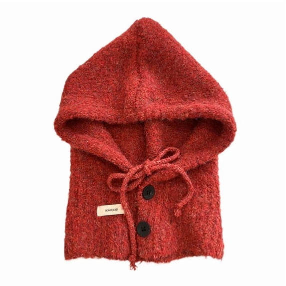 Universal Cold Weather Warm Earmuff Hood 3-in-1 Winter Hat Ear Warmer Neck Scarf Soft ...
