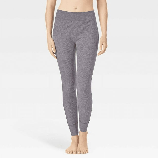 Warm Essentials by Cuddl Duds Women's Waffle Thermal Leggings