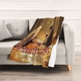 thumbnail image 1 of Warm Fall Picnic Throw Blanket 60" x 90" Soft and Warm Blankets for Couch Sofa and Bed, 1 of 7