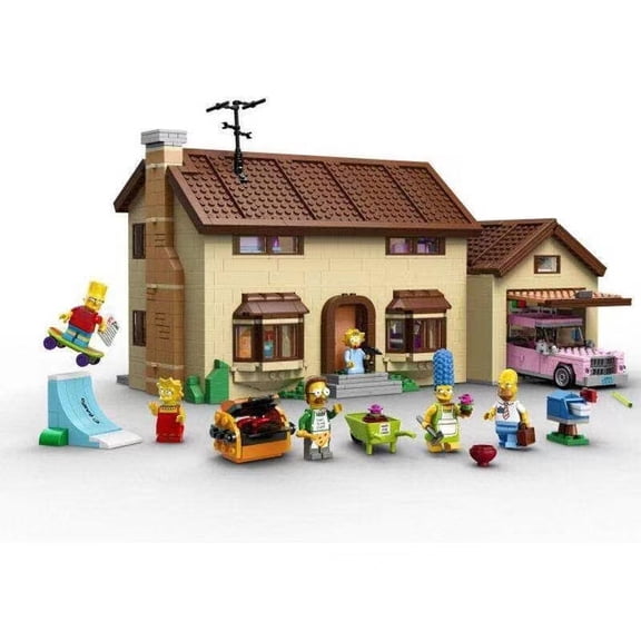Warm Family Suburban Villa Modular Building Blocks Set, 2523 PCS 2-Story Town House Street View Architecture Brick Model, Complete DIY Assembly Toy with Minifigures & Scene Accessories for Teen & Adu