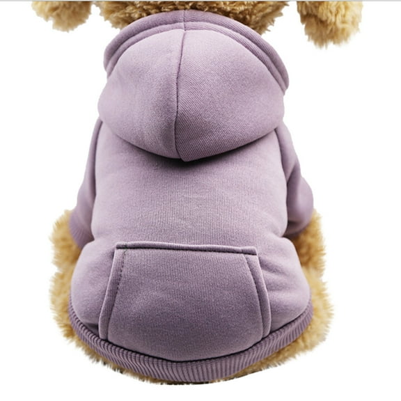 Warm Fashion Pet Hoodie with Pocket Dog Clothes for Small Medium Dogs Polyester Sweatshirts Puppy Winter Coat