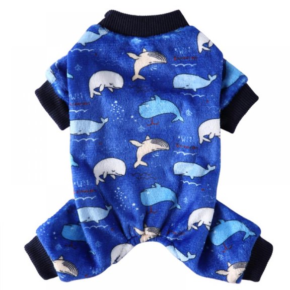 Warm Flannel Pet Pajamas - Soft Sleepwear Jumpsuit Costumes for Small Dogs