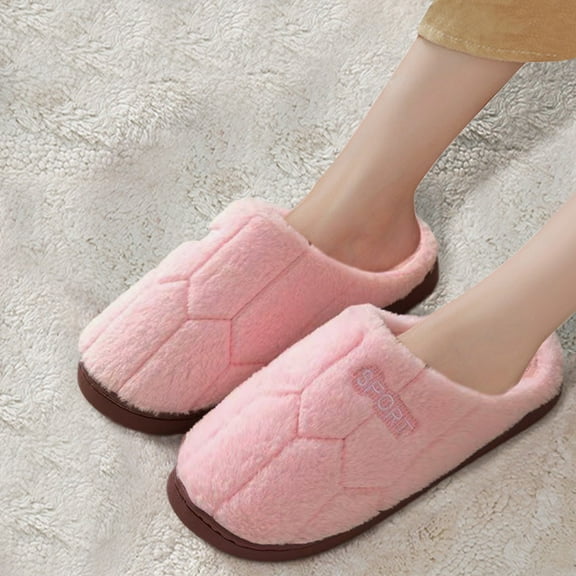 Warm Flat Household Casual Shoes Women Sliper Fashion Ladies Women's House Slippers Soft Comfortable on Bedroom Slippers Warm Flat Household Casual Shoes Women Sliper,B-Pink Size8.5