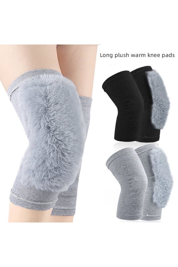 Warm Fleece Lined Knee Brace Men Women Leg Warmer Thermal Leg Sleeve Knee Support for Arthritis Pain Relief Yoga