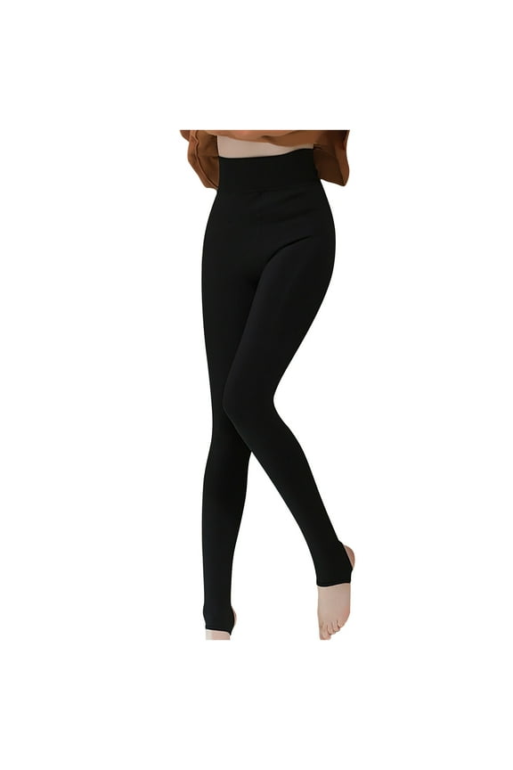 Warm Fleece Lined Leggings Women Winter Super Thick Tight Elastic Pants In Cold Weather Trousers