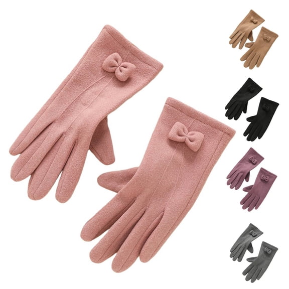 Warm Fleece Lined Touchscreen Gloves for Women Winter Everyday Hand Protection