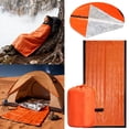 thumbnail image 1 of Warm Four Season Sleeping Bag for Adults Cold Weather Backpacking Camping with Compression Sack, Orange, 213x91 cm, 1 of 9