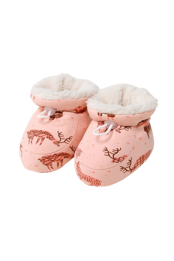Warm Fur Baby Booties, 2025 New Cozy Fleece Baby Boots, Winter Infant Anti-Slip Soft Sole Sock Shoes