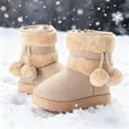 thumbnail image 1 of Warm Fur Lined Boots Winter Non Slip Snow Boots Outdoor Shoes, 1 of 7