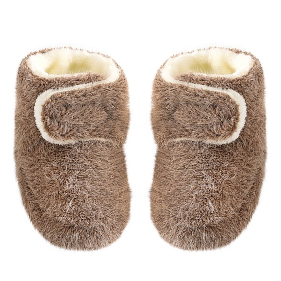 Warm Fur Lining Soft Boots Baby Winter Ankle Non-Slip Sole Toddler Winter Snow Crib Shoes