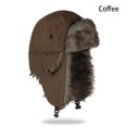 thumbnail image 1 of Warm Fur Trapper Ski Hat Russian Ushanka Winter Hats Winter Cap COFFEE, 1 of 8