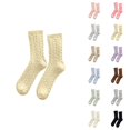 thumbnail image 1 of Warm Fuzzy Socks for Women 2026 Winter Cable Knit Thermal Cozy Soft Cute Crew Socks, 1 of 4