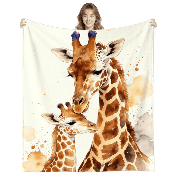 Warm Giraffe Blanket Gifts for Women Men Adults Grandma,Soft Lightweight Giraffes Throw Blankets for Travel Home Couch Decor 50X40 Inch