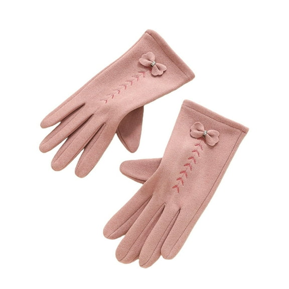 Warm Gloves, Audhol Winter Cute Gloves for Women Touch Screen Gloves Warm Fleece Lined Gloves Womens Winter Gloves Pink, One Size