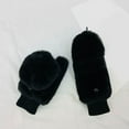 thumbnail image 1 of Warm Gloves Knitted Warm Finger Hugging Fingerless Gloves Stretchy Snow Mittens Black One Size, 1 of 3