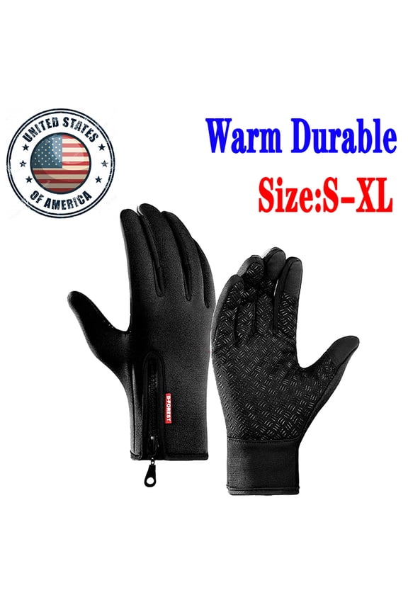 Warm Gloves Men Women Touchscreen Water Resistant Texting Thermal for Running Cycling Driving Hiking in Cold Weather