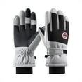 thumbnail image 1 of Warm Gloves Winter Gloves Women Men Ski Gloves Thermal Warm Windproof Rainproof Cold Proof Ski Riding Warm Gloves Perfect for Cycling Running Hiking Freezer Work And Daily Activities (Clearance), 1 of 4