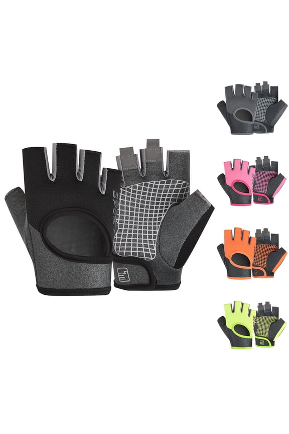 Warm Gloves for Cold Weather Sports Fitness Half Finger Open Back Workout All Season Handwear Unisex Mittens Green XL